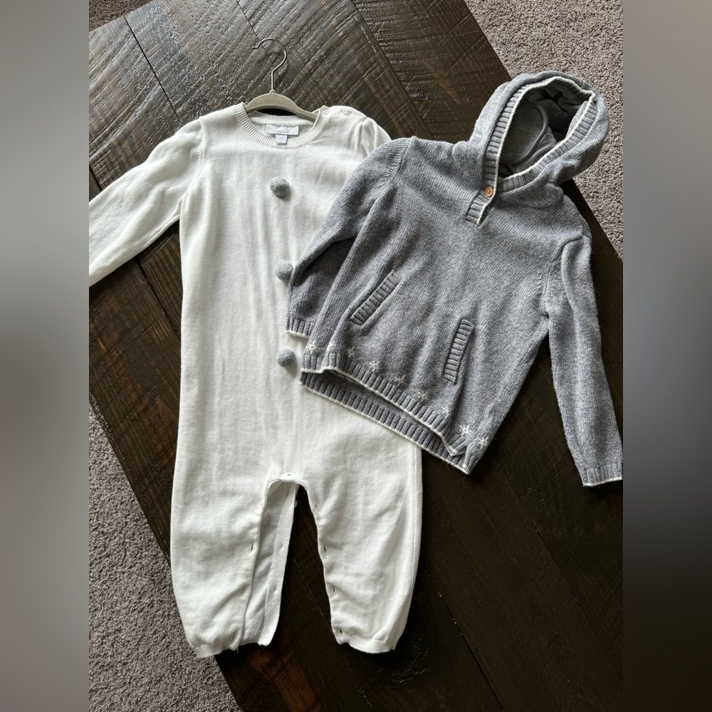 The Little White Company - Onesie and Sweater set